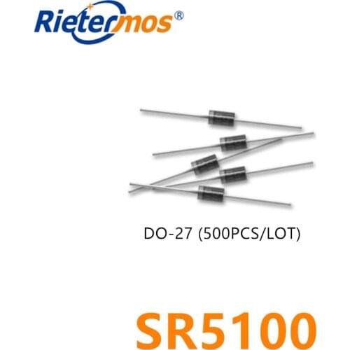 500PCS SR5100 DO-27