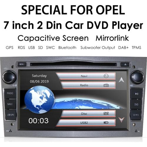 7" 2 Din Car DVD Stereo for Vauxhall Opel Astra H G Vectra Antara Zafira Corsa GPS Navi Radio EQ Game Player RDS TPMS DAB