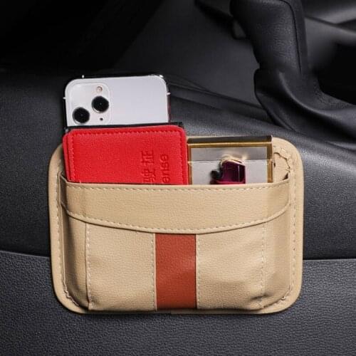 Car Seat Pocket Organizer Car Storage Organizer Car Interior Accessories for Purse Bag Phone Receipts Lines Storage Box