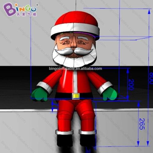 Free Delivery 8M height large Inflatable Santa Claus on the building / 26 feet santa claus inflatable outdoor toys