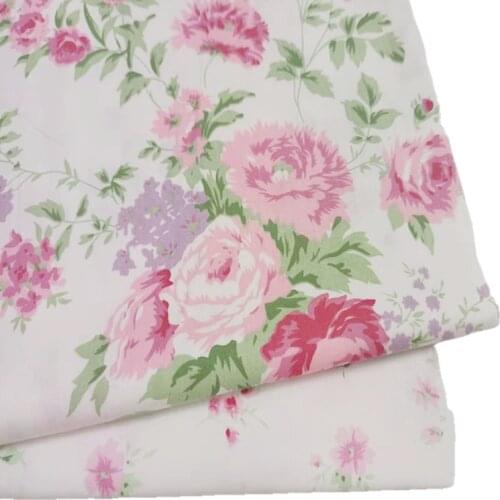 Big Flower Cotton Fabric Printed Quilting Cotton twill fabric by meter DIY sewing craft cotton material