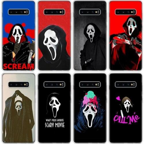Ghostface Scream Phone Case For Samsung Galaxy S20 Ultra S10E Note 10 9 8 S9 S8 J4 J6 J8 Plus + Lite S7 S6 Cover Coque Capa