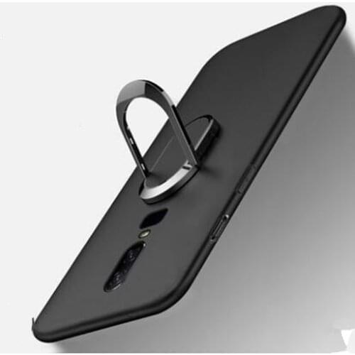 For Oneplus 3 3T 5 5T 6 6T Case Finger Ring Holder Soft Matte Silicone Back Cover For Oneplus 7 7 Pro Case Skin Housing