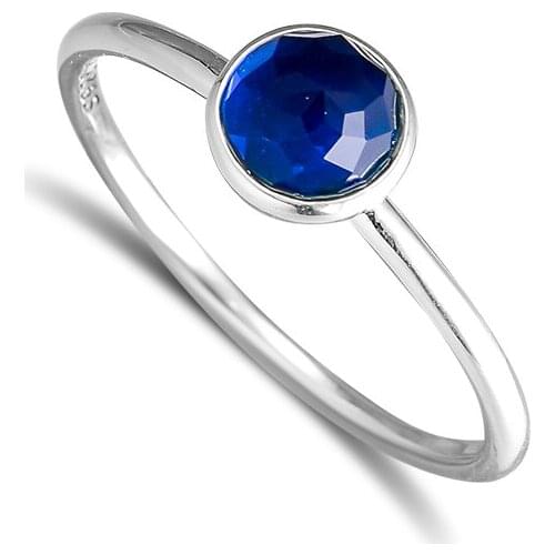 December Droplet Rings 100% 925 Sterling Silver Jewelry with Blue CZ Free Shipping