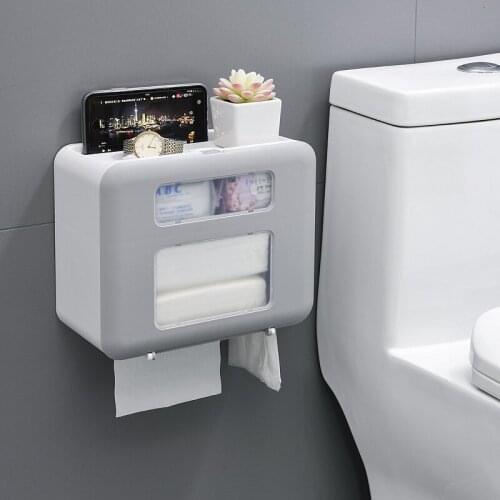 Waterproof Toilet Paper Holder For Toilet Paper Towel Holder Bathroom Storage Box Toilet Roll Holder Bathroom Accessories