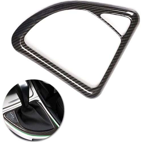 For BMW 1 Series E81 2007 2008 2009 2010 2011 Car Accessory Interior Center Console Gear Shift Panel Frame Cover Carbon Styling
