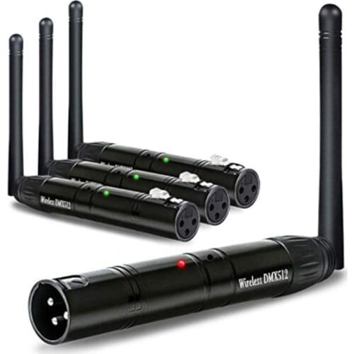 DMX512 Wireless Receiver Transmitter Controller 2.4G ISM Dif Communication Distance 300m for Stage Par DJ Disco Bar Lights