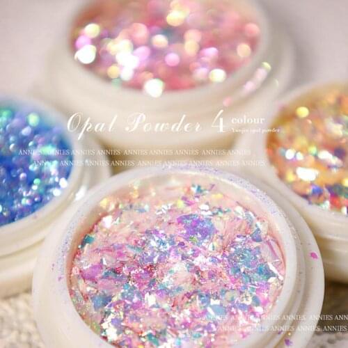 Shiny Nail Art Opal Powder Dream Crystal Colorful Edelweiss Brocade Powder DIY Nail Sequins Decor For Manicure Nail Art Design
