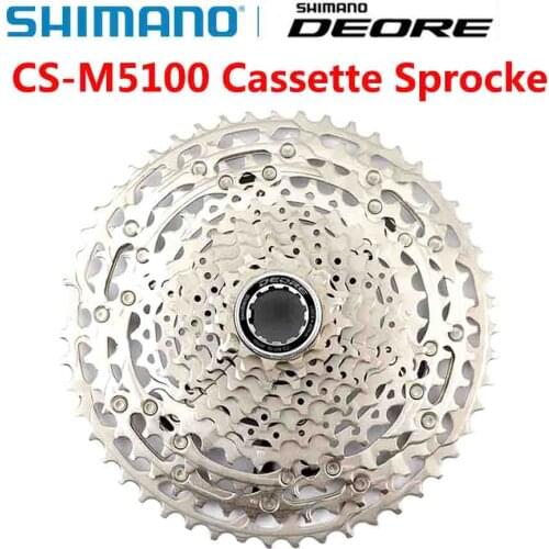 New Arrival Shimano Deore CS M5100 Cassette Sprocke CS-M5100 Freewheel Mountain Bike MTB Chains 11-speed 11-51T Bicycle Parts