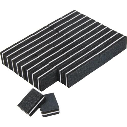 Klimonla 100/180 200pcs Nail Files Block Buffers for Manicure Pedicure Professional Nail Art Tools for Natural/False/UV Gel Nail