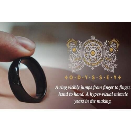 Odyssey Ring by Calen Morelli Close up Magic Tricks Jumping Ring Close Up Street Magic Illusions Gimmick Mentalism Props