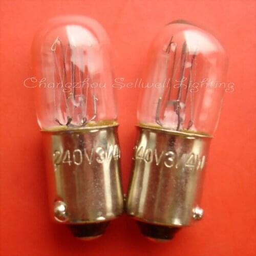 Miniature lamp 240v 3/4w e10 10x28 A351 GOOD 10pcs sellwell lighting
