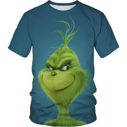 Mens T-shirt 3D Printing Cartoon Anime Pictures 2021 Summer new fashion parent-child wear round neck short-sleeved T-shirt