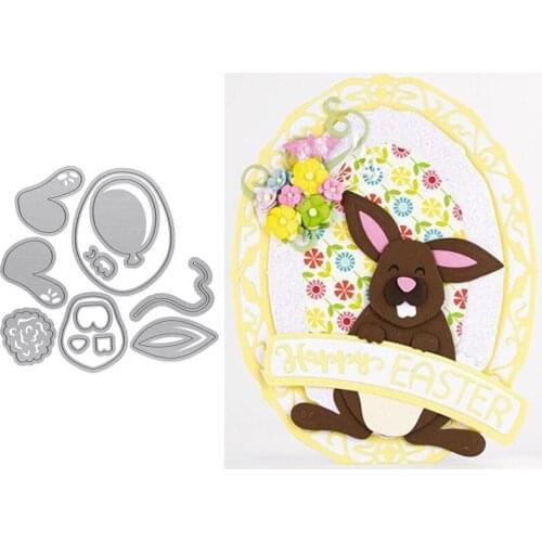 Rabbit Combination Set Head Body Five Senses Creative Metal Cutting Dies For DIY Scrapbooking Paper Cards Crafts Dies New 2019