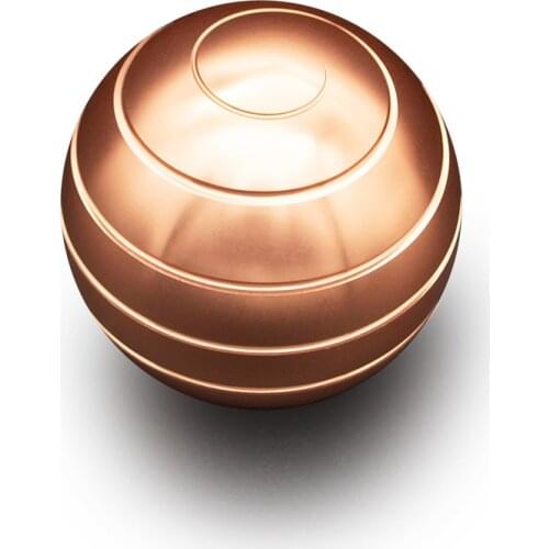 Desktop Stress Relief Toy Aluminum Alloy Decompression Hypnosis Rotary Gyro Adult Fingertip Toy Kinetic Round Metal Spinner Gift