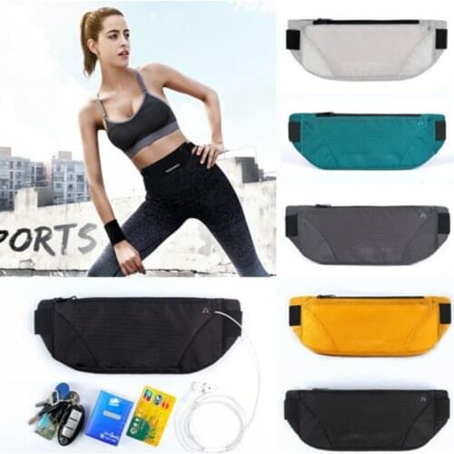 New Fashion Waterproof Running Belt Bum Waist Pouch Fanny Pack Camping Sport Hiking Zip Bags