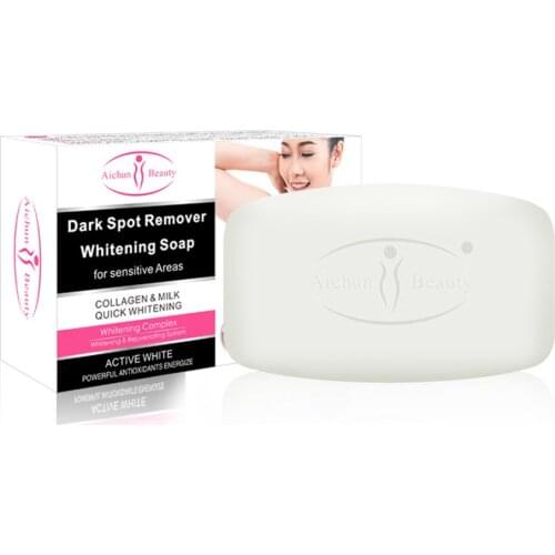 Body Whitening Soap Skin Brightening Areola Labia Melanin Lightening Tender Red Milk Soap Cosmetics