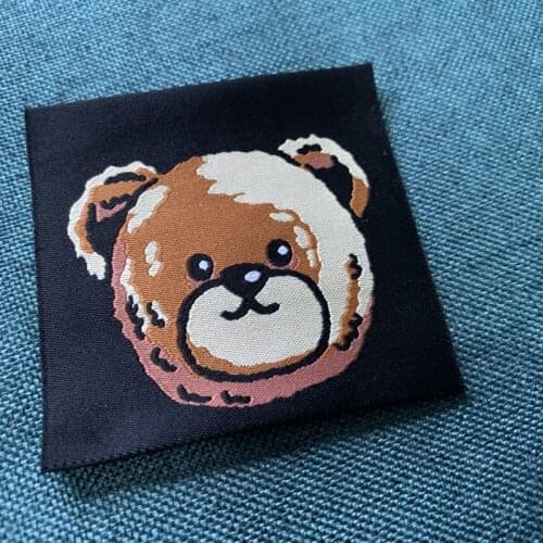 Customized High Quality 6.8*7cm Woven Labels Clothing Labels