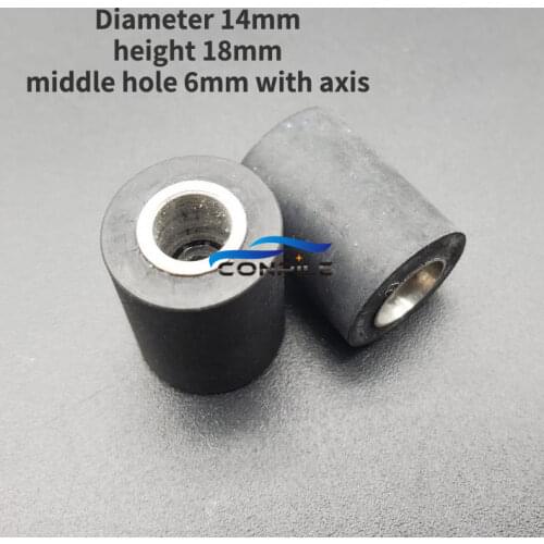2pcs pinch roller belt pulley with bearing for VCR tape recorder audio player 14x18x6mm
