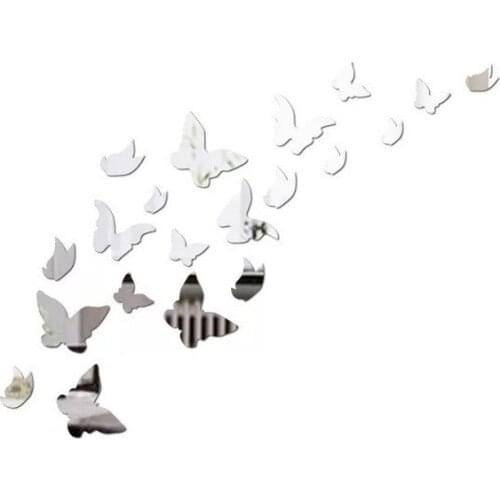 Butterflies Wall Sticker Decals Stickers on The Wall New Year Home Decorations Butterfly Acrylic Wallpaper for Living Room