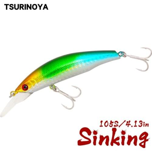 TSURINOYA DW13 90mm 15g Sinking Minnow Fishing Lure Hard Baits Deep 2.5m Long Casting Artificial Lures Fishing Tackle Wolbbers