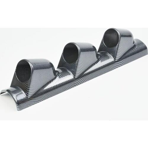 Universal 52mm Left Hand Car Car A-Pillar Fiber Triple Gauge Holder Gauge Pod 3 Hole volt gauge pods Free shipping