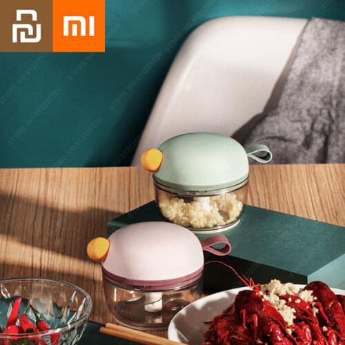 Xiaomi Magnetic Suction Hand Pressing Pulling Garlic Device Household Choppers Supplementary Food Minced Meat Chop Kitchen Tools