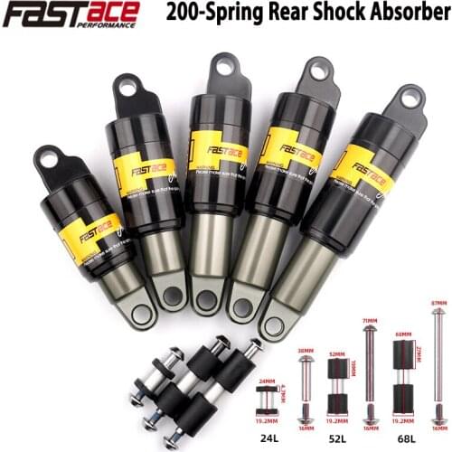 Bicycle Oil Spring Shock Absorber Snowmobile Mountain Electric Bike Rear Shock Absorber Aluminum Alloy Cycling Shock Absorber