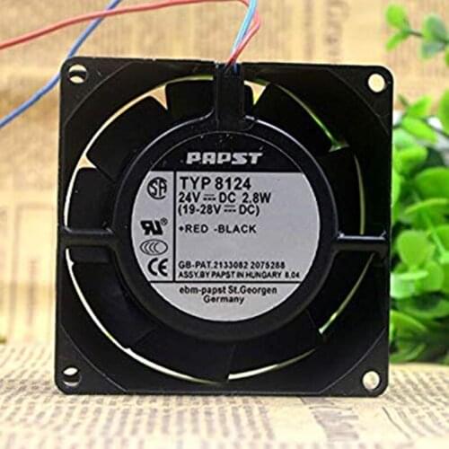 TYP8124K 8CM 8038 24V 5W All-Metal Heat Dissipation Fan 6months Warranty