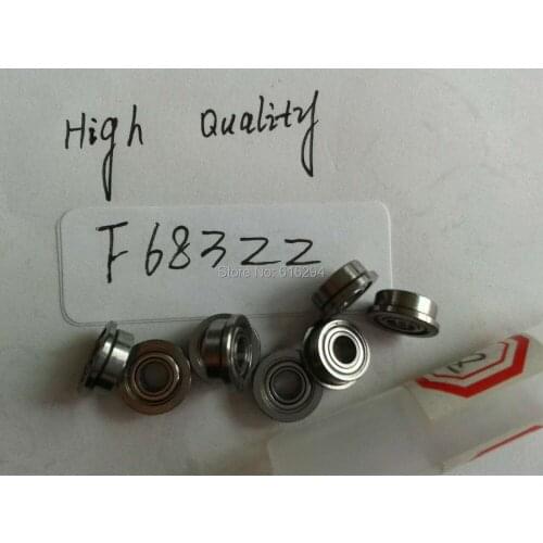 High Quality 50PCS SF683ZZ flange bearings F683ZZ 3*7*8.1*3MM SF683ZZ bearing stainless steel flanges
