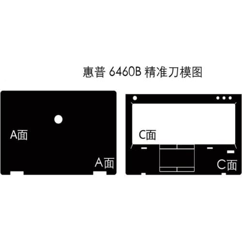 KH Laptop Carbon fiber Leather Sticker Skin Cover Protector Guard for HP Probook 6460B 6470B 14-inch