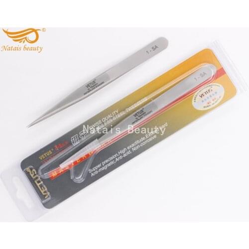 10pcs/lot Vetus Tweezers Professional Stainless Steel Eyelashes Extension Tweezers