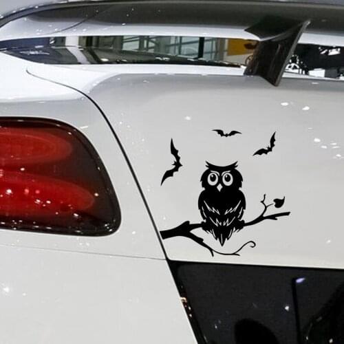 16.5cm*16cm Owl Bats Bird Fashion Cute Interesting Delicate Car Accessories Stickers Decals