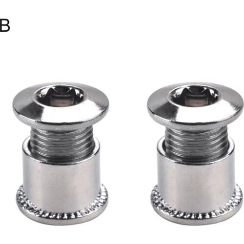 Cycling Equipment 2Pcs Strong Steel Bicycle Chainwheel Bolts Crankset Sprocket Screws for Road Mountain Bike Bicycle Parts