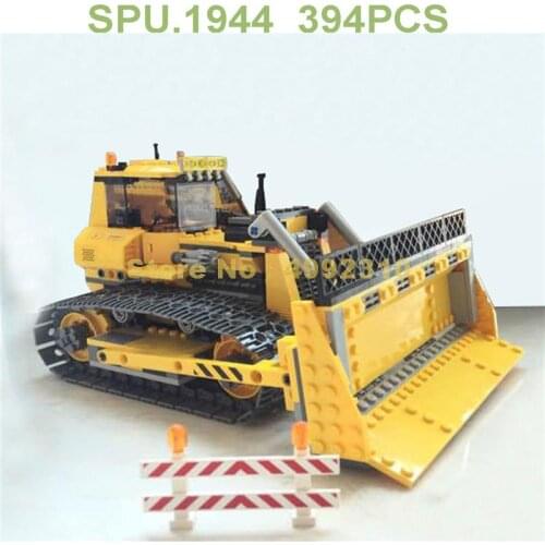 394pcs urban the small dozer building block Bricks Toy