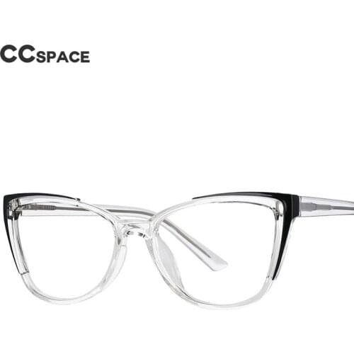53103 TR90 Cat Eye Anti Blue Light Optical Glasses Frames Spring Leg Women Fashion Computer Eyeglasses