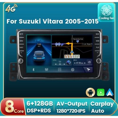 Android 11 4G LTE DSP RDS For Suzuki Vitara 2005-2015 Car Radio Auto Multimedia DVD Player GPS Navigation Auto carplay IPS BT