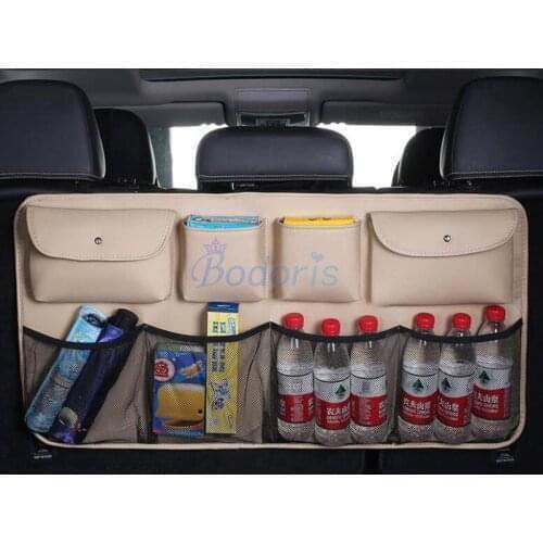 For hyundai i30 solaris verna ix35 accent creta ix25 tucson santa Seat Back Storage Bag Pocket Cargo Nets Organiser Accessories