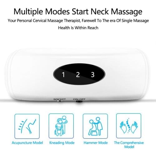 Electric Neck Massager And Pulse Back 6 Mode Power Control Infrared Pain Relief Tool For Health Care Relaxation Machine