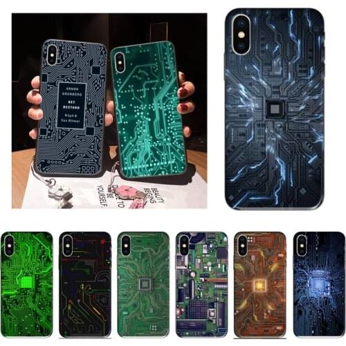 JHTAO cool computer chip pattern Phone Case For iPhone 12 Mini 11 Pro XS Max X XR 7 8 Plus