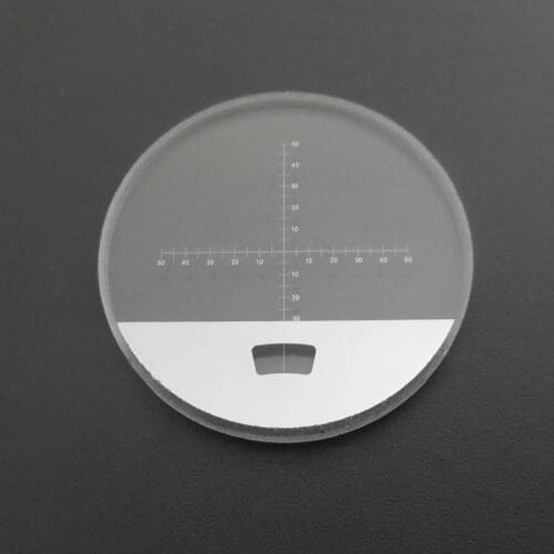 Microscope Eyepiece Lens Micrometer Calibration Slide With cross reticle Scale