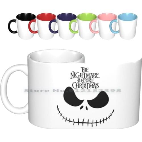 Ceramic Mugs Coffee Cups Milk Tea Mug Nightmare Before Christmas Jack Jack Skeleton Skeleton Tim Burton Halloween Creative