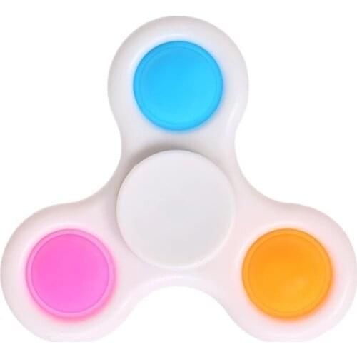 Colorful pops it finger fidget toys push pop anti stress simpl dimpl fidget spinner