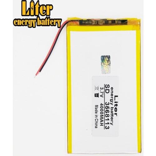 Best battery brand 3.7V 4000mAh 3568113 Lithium polymer Battery with protection board For Tablet TALK7X Colorfly E708 Q2 AM