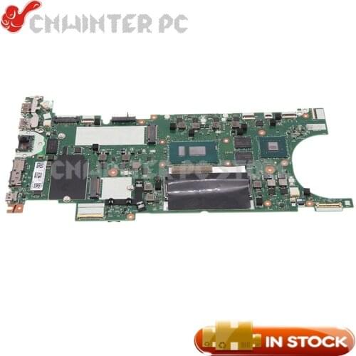 NOKOTION For Lenovo Thinkpad T480S Motherboard 02HL816 02HL817 02HL818 02HL819 NM-B471 SR3LA I5-8250U CPU 8G RAM Geforce MX150