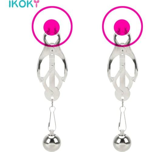 Metal Bells Nipple Clamps For Sex Toys Adults Women Couples Games Bodage Tools Set Sextoys Female Erotic Massager Machine Shop