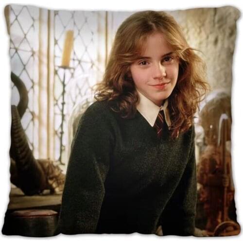 EmmaWatson Pillowcase Pretty Scholar Yu Lexuan Same Paragraph Star Photo Poster Cushion Cover Souvenir Home Decor Throw Pillow