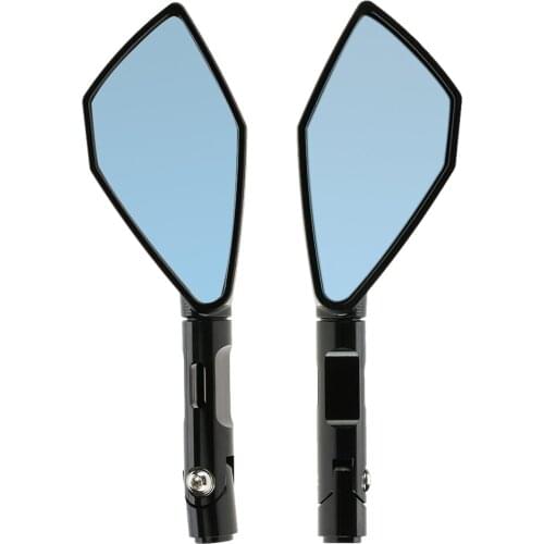 Pair of CNC Aluminum Motorcycle Rearview Mirror Universal Elegant Look Side View Mirrors for Scooter Electric Bike