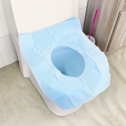 5Pcs Portable Travel Disposable Toilet Seat Pats Covers Mat Waterproof Toilet Paper Pad Single Package 38*46CM