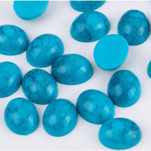 Taidian Effect Flatback plastic rhinestone DIY For Native Jewelry Making 8x10MM 100pieces/lot